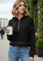 Zip-Up Hooded Sweatshirt