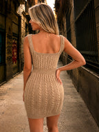 The Kyla Cable-Knit Mini Dress